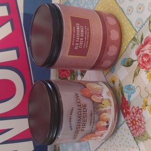 New single wick candles (set of 2)